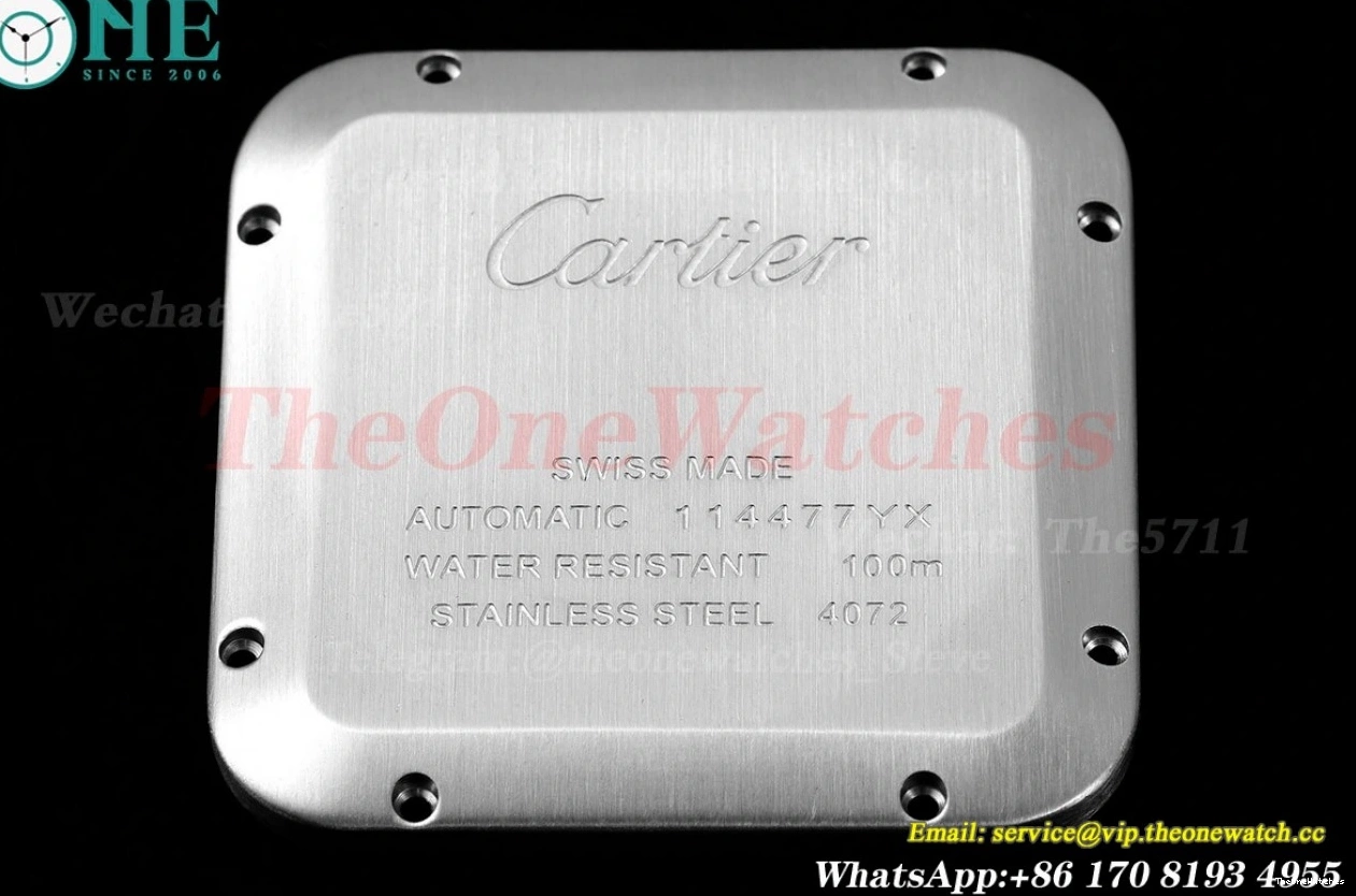 Blue 40mm BVF Mens Cartier Santos SS 2018 XL De SS MY9019 0216